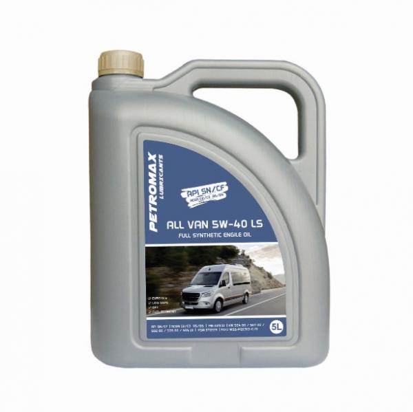 Ulei de motor pentru microbuze Petromax All Van 5W-40 LS 5L ACEA A5/B5, C2, C3, API SN/CF
