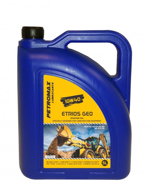 Ulei de motor pentru utilaje de constructii Petromax Etrios Geo 10W40 5L E4/E7 CI-4/PLUS CAT ECF-2 VDS-3 M3277