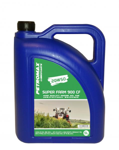Ulei de motor pentru utilaje agricole Petromax Super Farm 900 CF 20W50 5L E3/B3 CG-4/CF-4 CAT TO-2