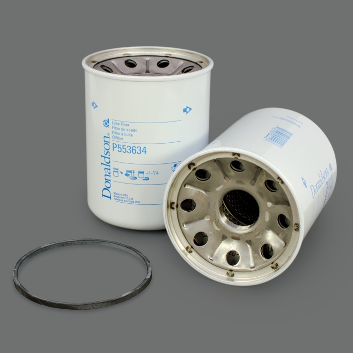 Filtru ulei Donaldson P553634 pentru CATERPILLAR 1E2377, JOHN DEERE 298392, MANN W13011x, SF-FILTER SPH9725, HIFI FILTER SO680
