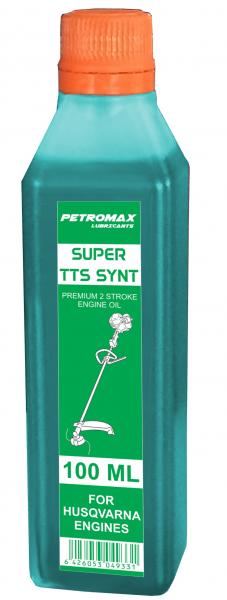 Ulei verde pentru motoare 2 timpi  Petromax Super TTS SYNT 100ML API TC PLUS, ISO L-EGD, JASO FD