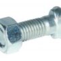 Șurub plug cap oval cu nas dublu și piuliță M12x35mm Kramp 1235COP025