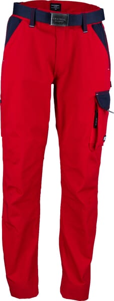 Pantaloni de lucru unisex 2XS roșu/albastru Kramp Original KW102030080075