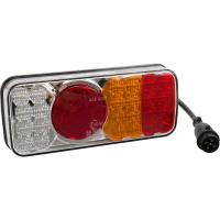 Lampă spate multifuncțională LED dreapta dreptunghiulară 12-24V 200,5x85x40mm 5 poli Kramp LA40032