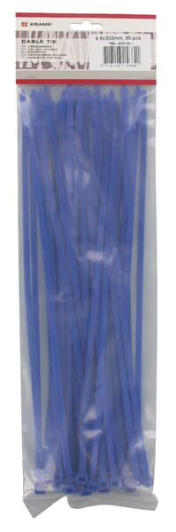 Colier autoblocant pentru cabluri, 4,8x300mm, albastru, 100buc TRB48300BLU