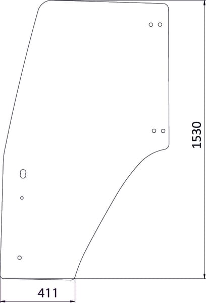 Geam ușă 82036001KR
