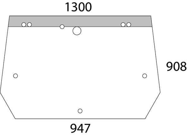 Geam spate superior D6859