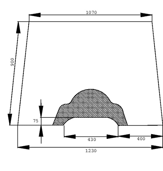 Parbriz superior D6932