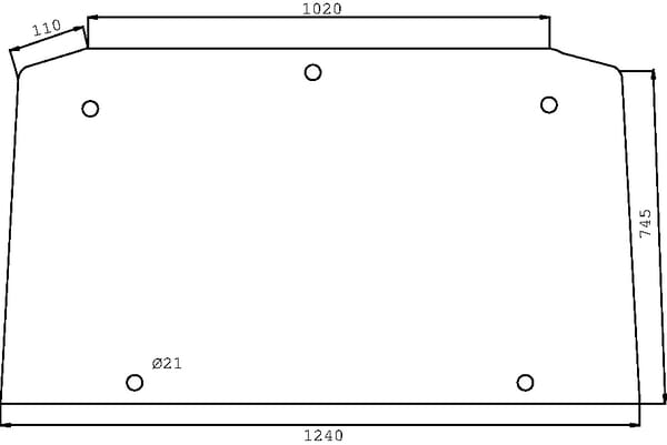 Geam spate superior D7531