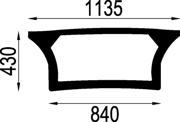 Lower rear window 00105210020N