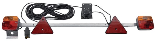 Bară remorcă 12V 1-1,6m cu lămpi, cablu 12m, mufă cu 7 pini și priză cu 7 pini gopart LA91270GP