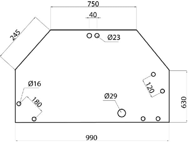 Geam spate superior 816810050010N