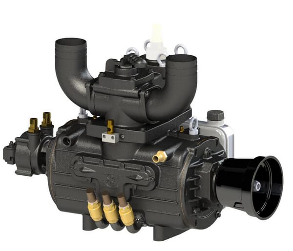 Pompă vacuum transmisie directă 15270l/min cu lubrifiere automată și Ballast B.P. KPSB550DLA100