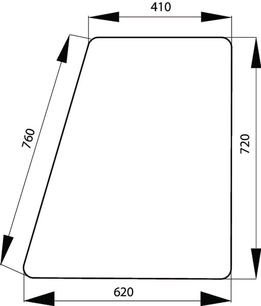Geam ușă superior 385500350020N