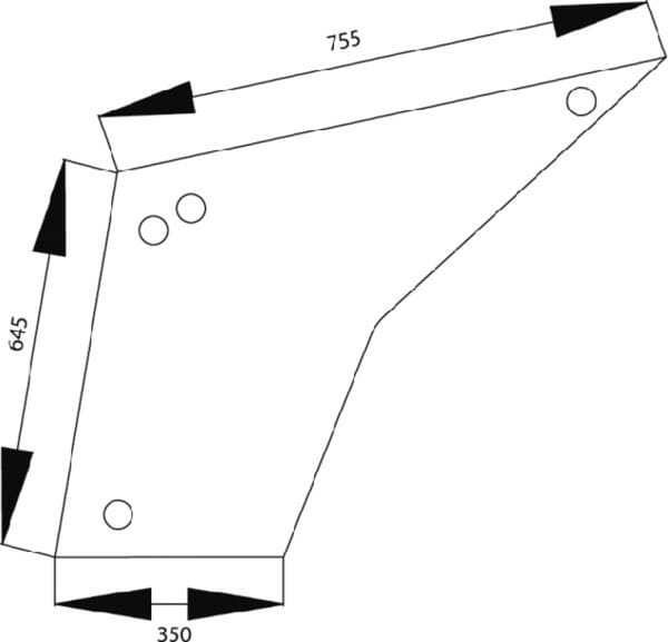 Geam ușă inferior stânga/dreapta potrivit pentru Case IH 1332486C1N