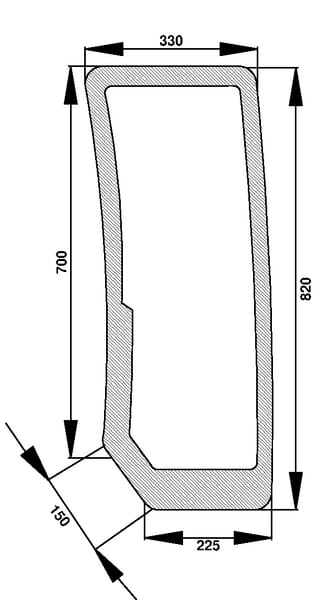 Parbriz inferior D6863