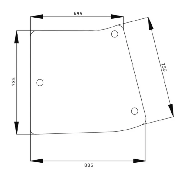Geam lateral R201574N