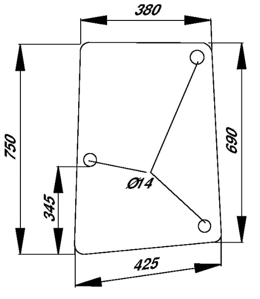 Geam lateral D8187