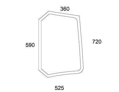 Geam lateral H931812011040N