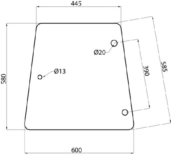 Geam lateral D6904