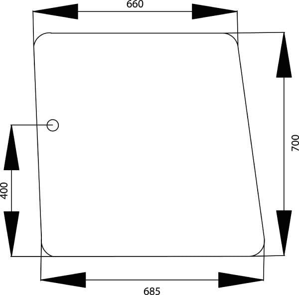 Geam lateral 4354126N
