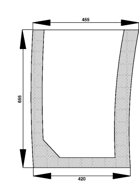 Parbriz inferior D3406665
