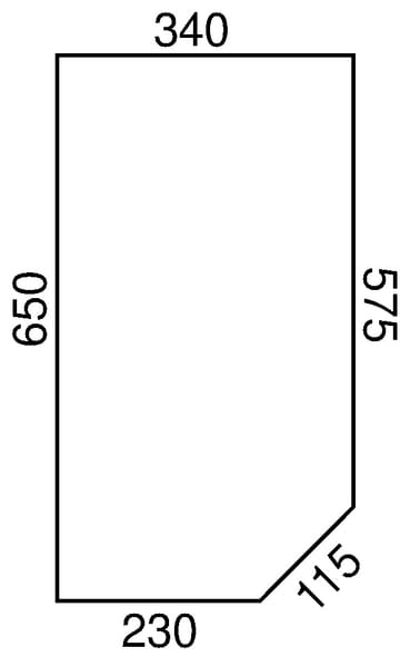 Geam frontal inferior D6713