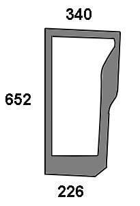 Geam față, inferior 47125737N