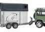 Mașină de teren Land Rover Defender cu remorcă transport cai U02592