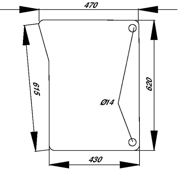 Parbriz inferior D8182