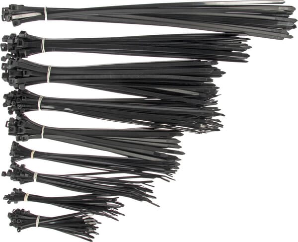 Pachet sortiment coliere de prindere din plastic 300 buc. TR300ASS