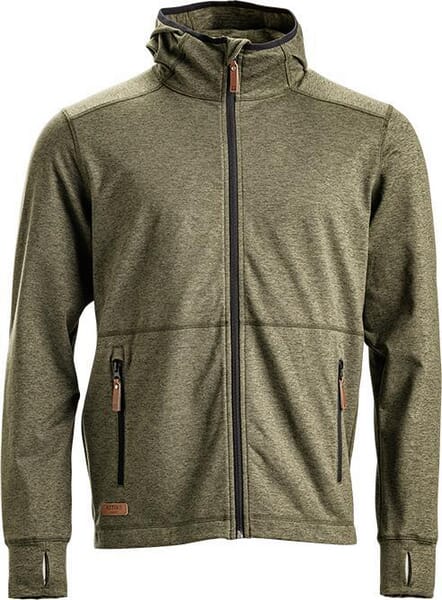 Bluză polar cu fermoar și glugă, bărbați, măsliniu, mărime XL KW5011201802056