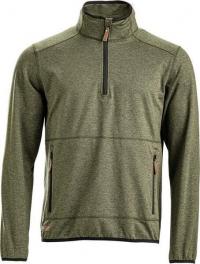 Bluză polar cu fermoar scurt, bărbați, măsliniu, mărimea L KW5011001802054