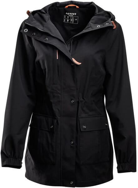 Jachetă Shell femei negru cărbune S KW508101011036