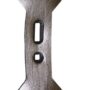 Vârf cultivator 440x135x19mm, reversibil, curbat, 2 găuri CP2822