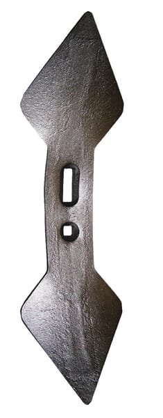 Vârf cultivator 440x135x19mm, reversibil, curbat, 2 găuri CP2822