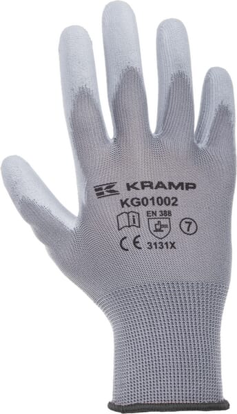 Mănuși Kramp 1.001 gri 10/XL pachet 120 perechi KG0100210P120