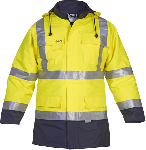 Jachetă Parka reflectorizantă Hi-vis galbenă/albastră L EU:52-54 Tenderline Apollo Hydrowear 051005L