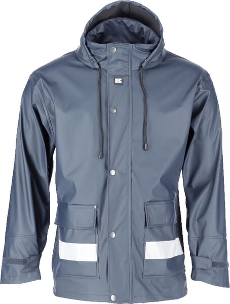 Jachetă ploaie cu glugă unisex albastră XL EU:56 Kramp Protect KW3182036056