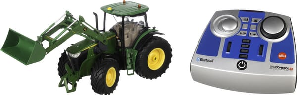 Tractor John Deere 7310R cu încărcător frontal, telecomandă și control prin aplicație Bluetooth S06795
