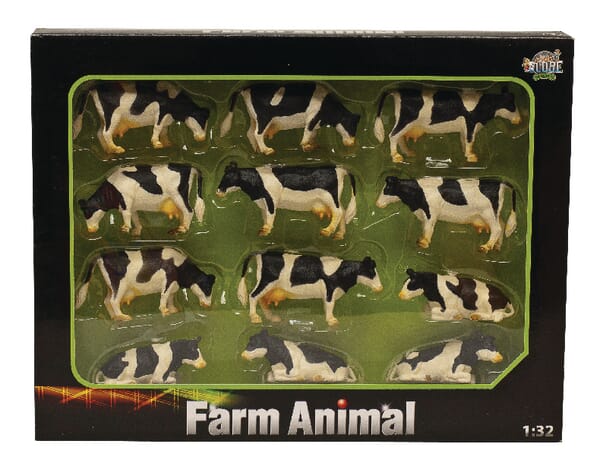 Set vaci bălțate alb/negru, 12 buc. 571929