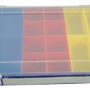Cutie sortimentație 335x225x55mm plastic albastru 14 compartimente Hünersdorff WE6008
