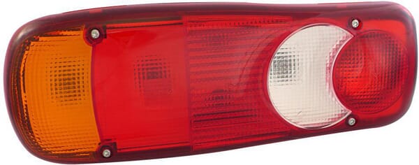 Lampă spate dreapta dreptunghiulară 12-24V alb/roșu/galben cu șurub 350x130x83mm mufă AMP 7 poli Vignal 153120