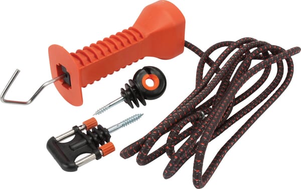 Set poartă gard electric cu cablu elastic și mâner 072354GAL