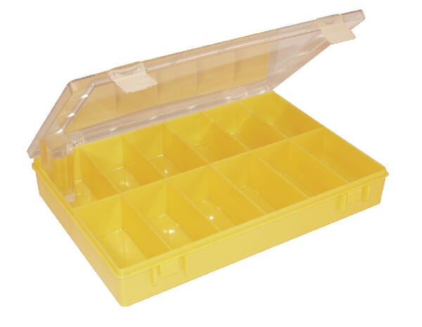 Cutie sortimentație 250x170x46mm plastic galben 12 compartimente Hünersdorff WE6082