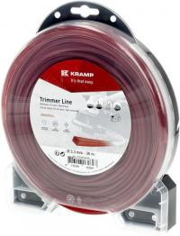 Fir de tăiere diametru 3,3mm, 36m, pătrat, roșu, Kramp NL3336SKR