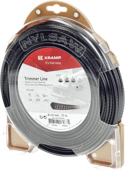 Fir de tăiere Nylsaw, diametru 3mm, 37m, pătrat, negru, Kramp NL3037NKR