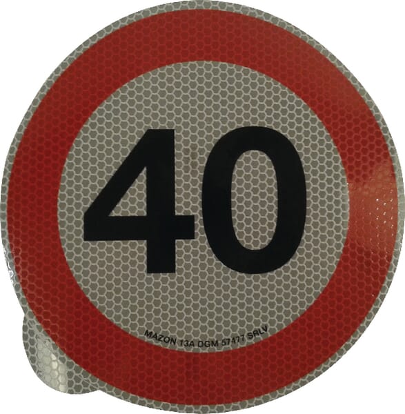 Autocolant indicator limită de viteză 40km/h Mazon WB7940IT
