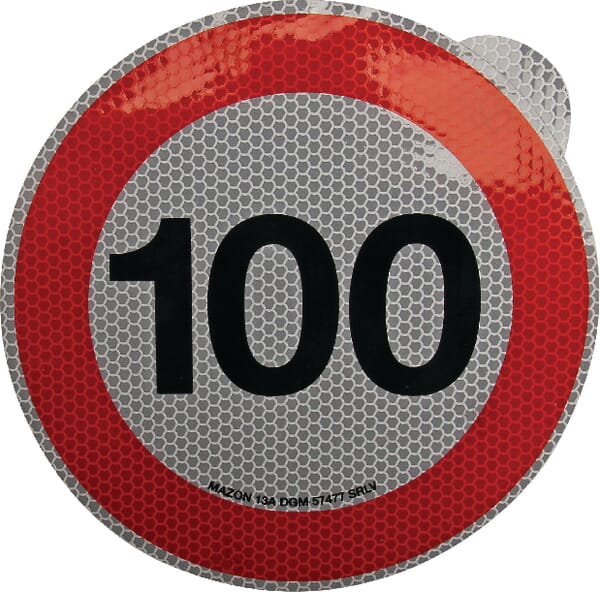 Autocolant indicator limită de viteză 100km/h Mazon WB79100IT