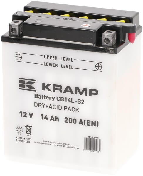 Baterie 12V 14Ah 200A cu pachet acid Kramp YB14LB2KR